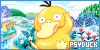 Psyduck sitting by a river