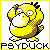 Animated Psyduck game sprite standing