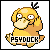 Psyduck game sprite sitting